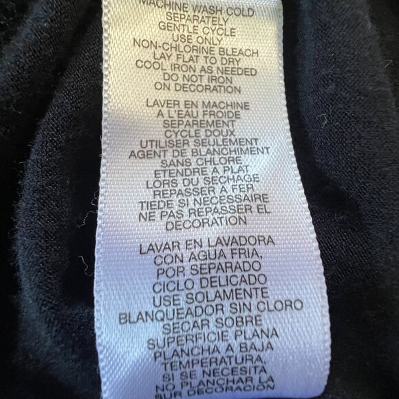 Michael | Michael Kors | Black Rayon / Spandex | Beaded | Tank Top | Size M - Picture 7 of 8